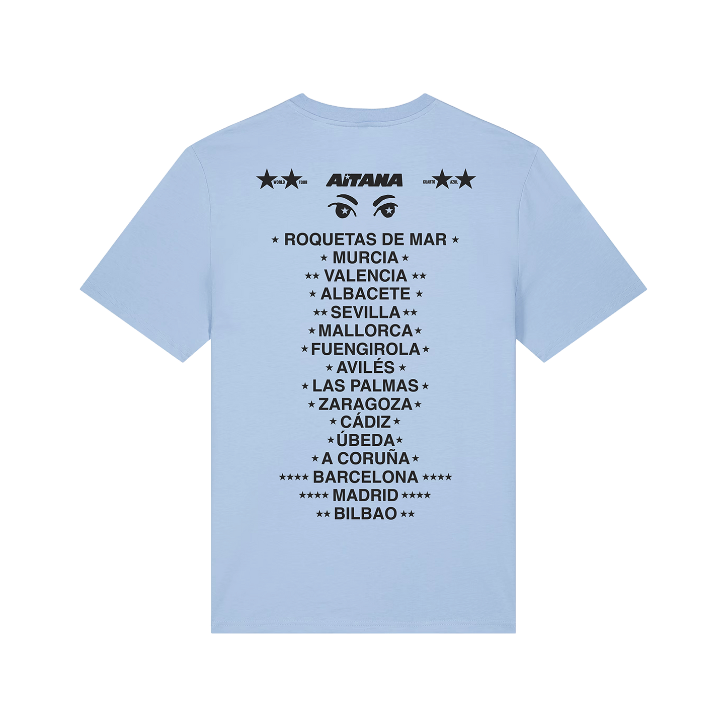 CAMISETA OFICIAL CUARTO AZUL WORLD TOUR (EDICIÓN ESPAÑA)