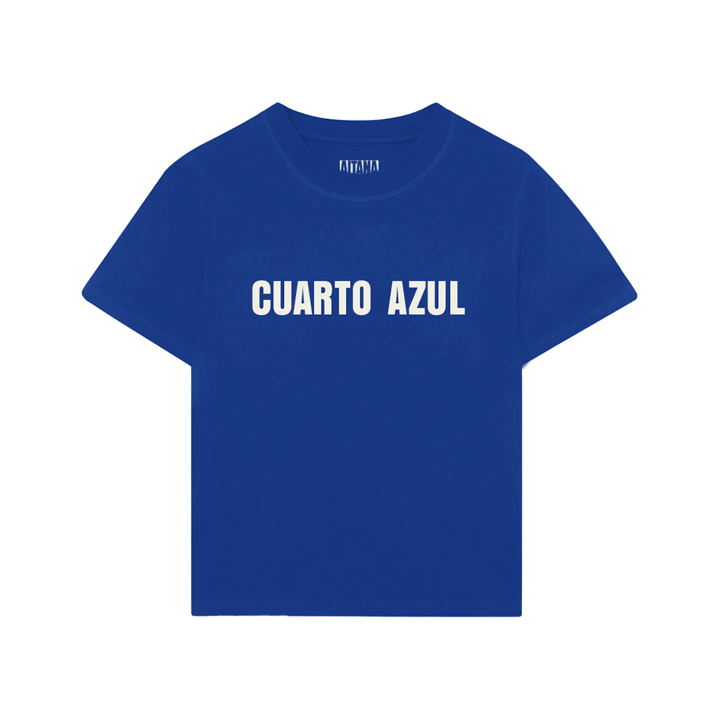 Camiseta cropped CUARTO AZUL