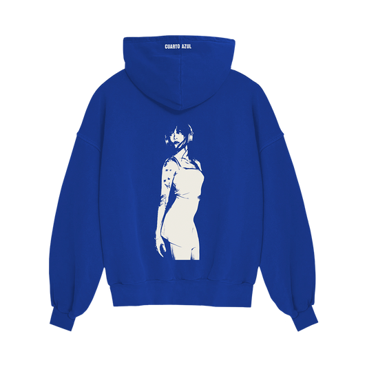 Sudadera boxy CUARTO AZUL